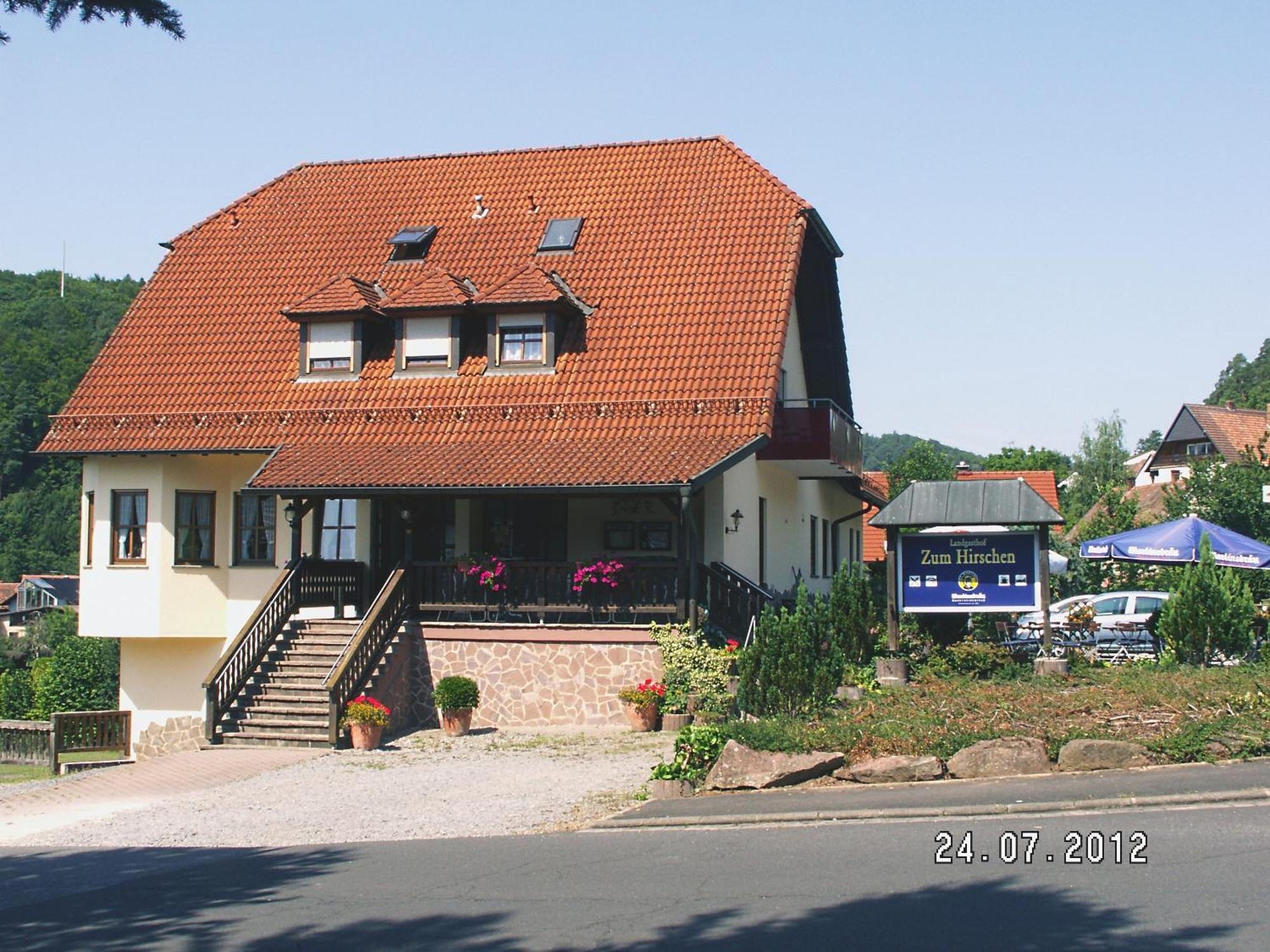 Landgasthof Zum Hirschen Hafenlohr Exterior photo